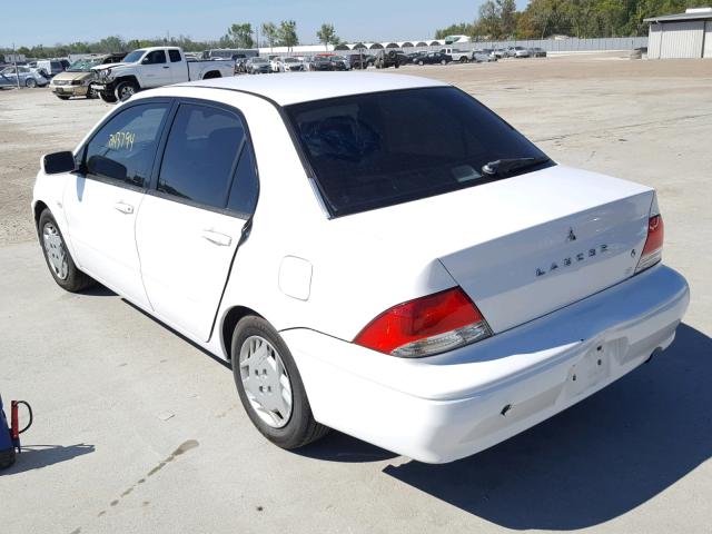 JA3AJ36B12U013264 - 2002 MITSUBISHI LANCER WHITE photo 3