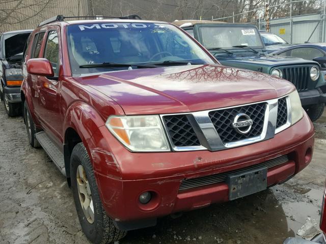 5N1AR18W45C701263 - 2005 NISSAN PATHFINDER RED photo 1