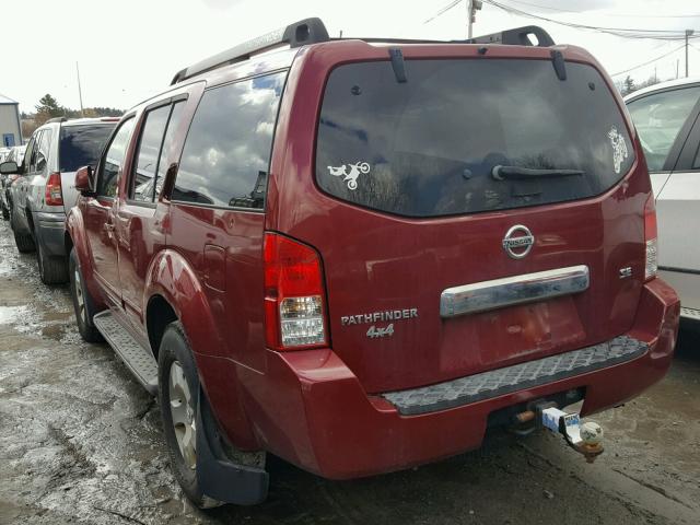 5N1AR18W45C701263 - 2005 NISSAN PATHFINDER RED photo 3