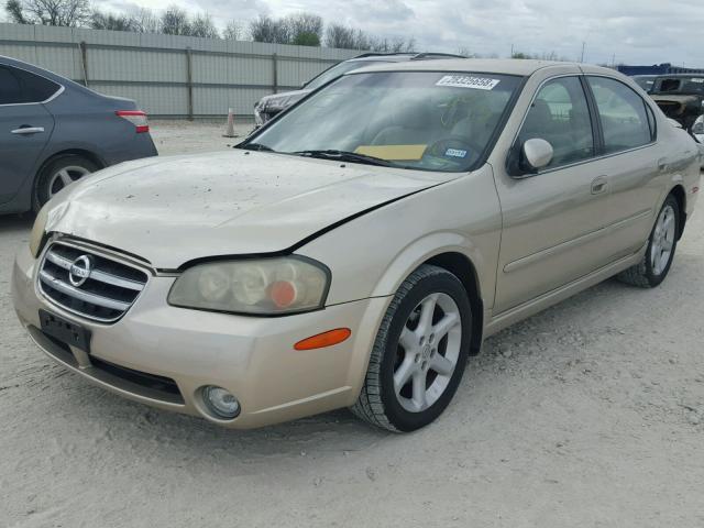 JN1DA31D22T207673 - 2002 NISSAN MAXIMA GLE BEIGE photo 2