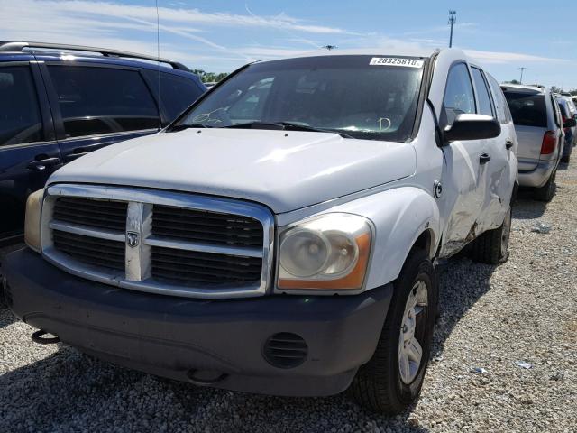 1D4HB38NX4F221321 - 2004 DODGE DURANGO ST WHITE photo 2