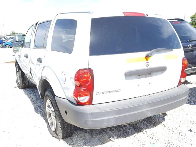 1D4HB38NX4F221321 - 2004 DODGE DURANGO ST WHITE photo 3