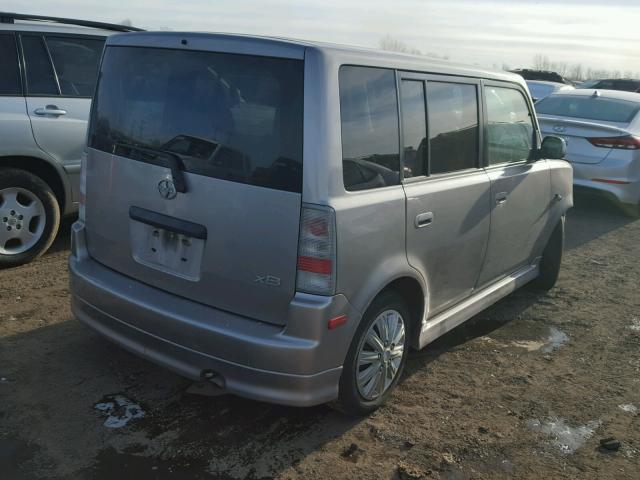 JTLKT324150200091 - 2005 TOYOTA SCION XB ვერცხლისფერი ფოტო 4