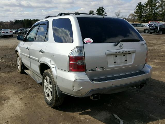 2HNYD18905H515805 - 2005 ACURA MDX TOURIN SILVER photo 3