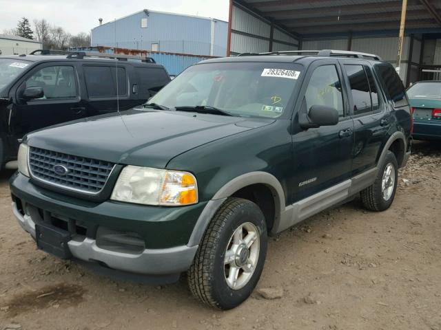 1FMZU73E02UA72268 - 2002 FORD EXPLORER X GREEN photo 2