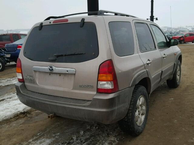 4F2CU08162KM21517 - 2002 MAZDA TRIBUTE LX GOLD photo 4