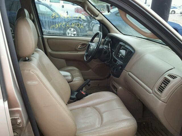 4F2CU08162KM21517 - 2002 MAZDA TRIBUTE LX GOLD photo 5