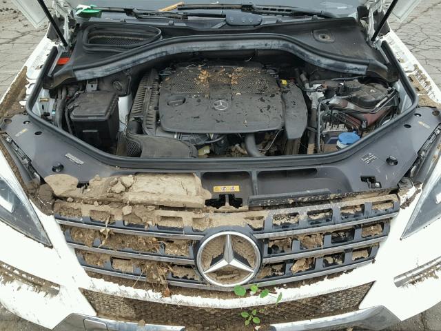 4JGDA5HB4FA600942 - 2015 MERCEDES-BENZ ML 350 4MA WHITE photo 7