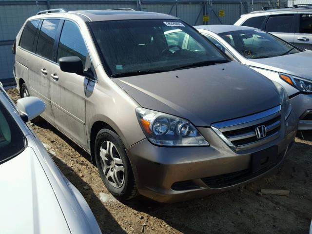 5FNRL38717B409962 - 2007 HONDA ODYSSEY EX GOLD photo 1