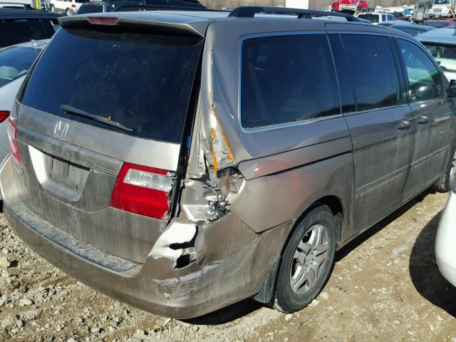 5FNRL38717B409962 - 2007 HONDA ODYSSEY EX GOLD photo 4