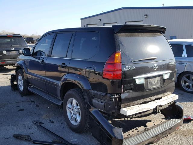 JTJBT20X660122148 - 2006 LEXUS GX 470 BLACK photo 3