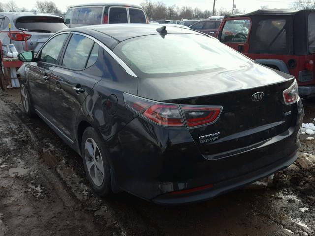 KNAGM4AD3F5082276 - 2015 KIA OPTIMA HYB BLACK photo 3