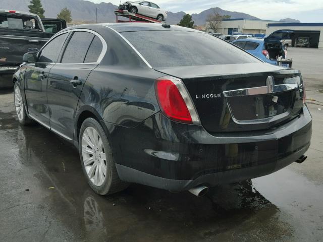 1LNHM94R49G627806 - 2009 LINCOLN MKS BLACK photo 3