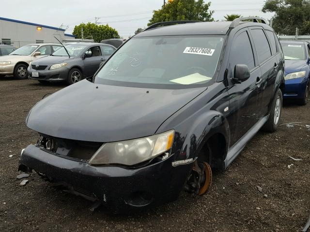 JA4LS21W19Z012733 - 2009 MITSUBISHI OUTLANDER BLACK photo 2