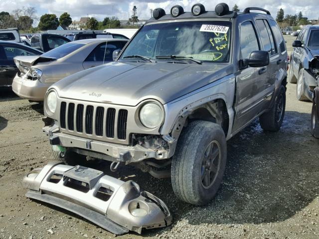 1J8GL38K92W366528 - 2002 JEEP LIBERTY RE 金色 照片 2