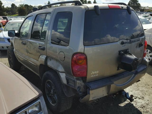 1J8GL38K92W366528 - 2002 JEEP LIBERTY RE 金色 照片 3