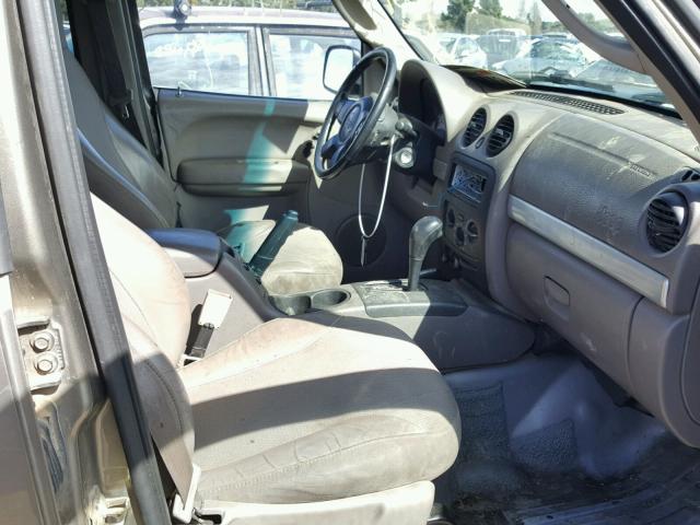 1J8GL38K92W366528 - 2002 JEEP LIBERTY RE 金色 照片 5