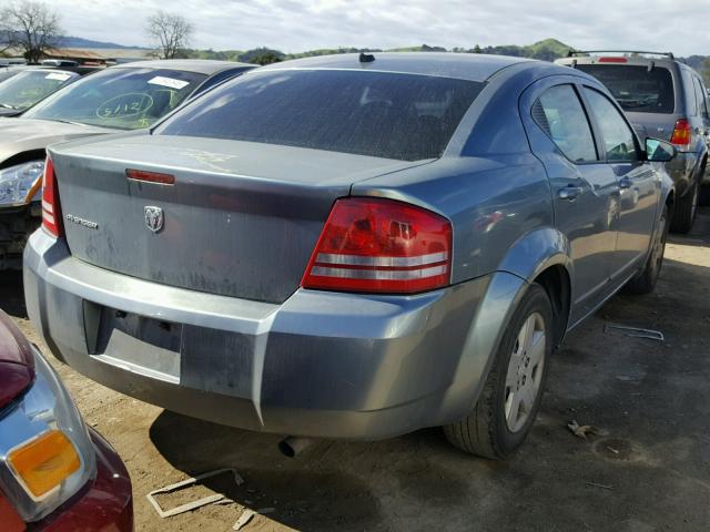 1B3LC46K78N593487 - 2008 DODGE AVENGER SE BLUE photo 4