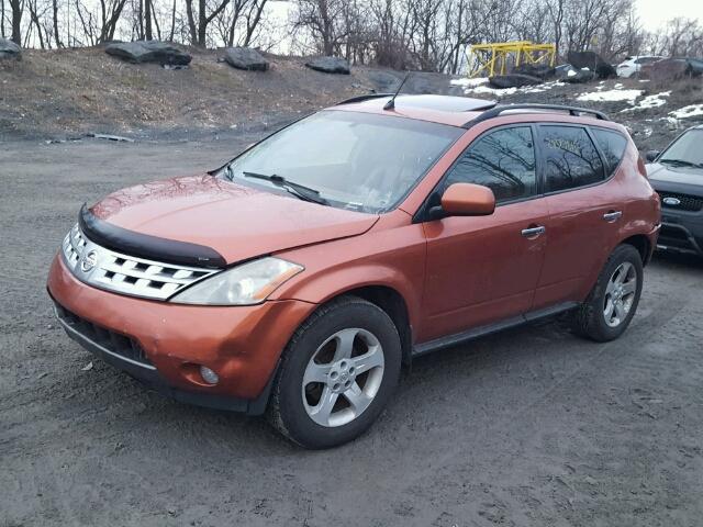 JN8AZ08W53W209923 - 2003 NISSAN MURANO SL RED photo 2