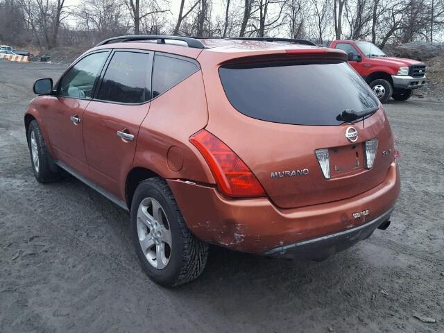 JN8AZ08W53W209923 - 2003 NISSAN MURANO SL RED photo 3