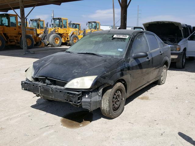 1FAFP34N57W336754 - 2007 FORD FOCUS ZX4 BLACK photo 2