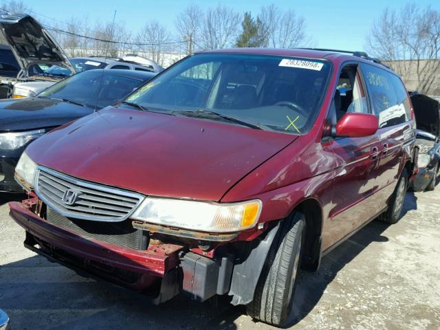 5FNRL18653B033823 - 2003 HONDA ODYSSEY EX RED photo 2