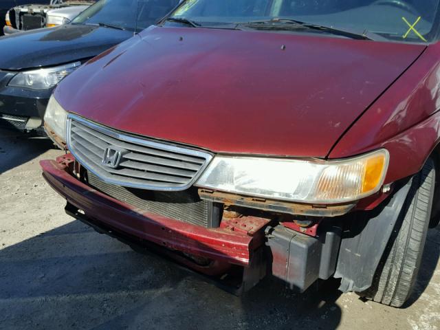 5FNRL18653B033823 - 2003 HONDA ODYSSEY EX RED photo 9