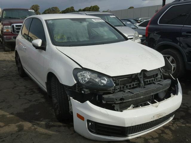 WVWEV7AJ6CW210773 - 2012 VOLKSWAGEN GTI WHITE photo 1