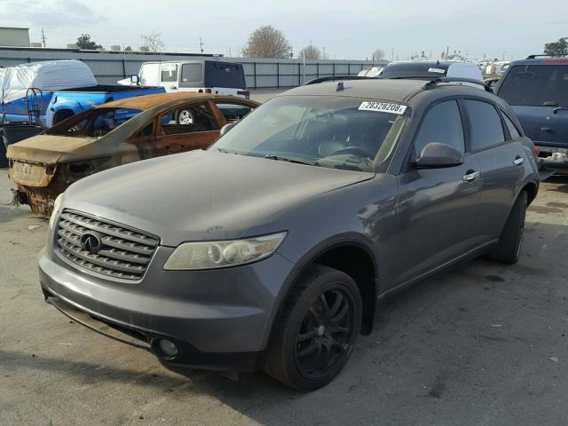 JNRBS08W93X000294 - 2003 INFINITI FX45 GRAY photo 2