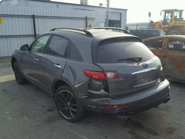 JNRBS08W93X000294 - 2003 INFINITI FX45 GRAY photo 3