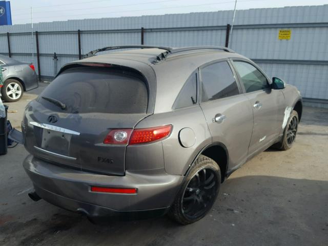 JNRBS08W93X000294 - 2003 INFINITI FX45 GRAY photo 4