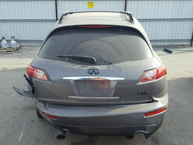 JNRBS08W93X000294 - 2003 INFINITI FX45 GRAY photo 9