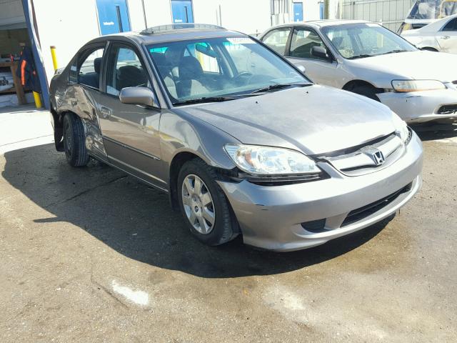 2HGES267X5H601761 - 2005 HONDA CIVIC EX GRAY photo 1