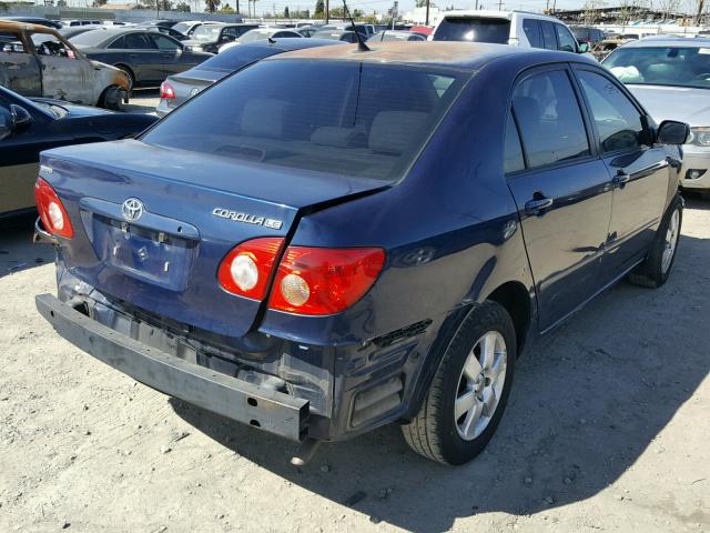 1NXBR32E96Z660916 - 2006 TOYOTA COROLLA CE BLUE photo 4