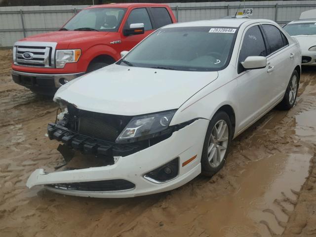 3FAHP0JA1AR429984 - 2010 FORD FUSION SEL WHITE photo 2