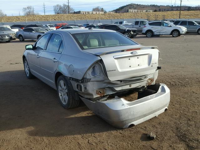 3FAHP08127R247046 - 2007 FORD FUSION SEL SILVER photo 3