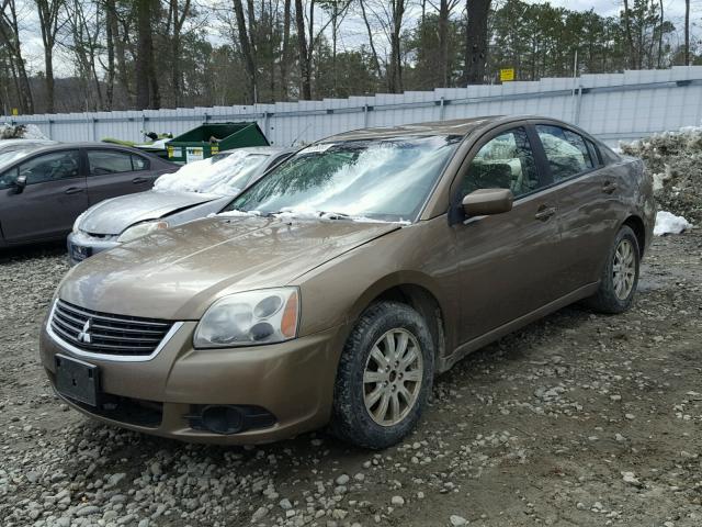 4A3AB36F09E018491 - 2009 MITSUBISHI GALANT ES BROWN photo 2