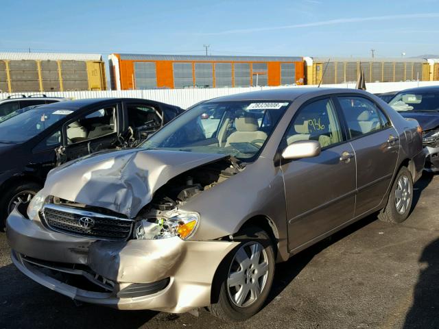 1NXBR30E35Z529241 - 2005 TOYOTA COROLLA CE GOLD photo 2