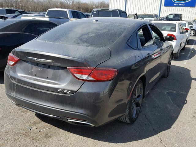 1C3CCCBB5FN562805 - 2015 CHRYSLER 200 S GRAY photo 4