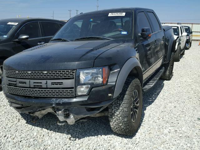 1FTFW1R6XEFC07909 - 2014 FORD F150 SVT R BLACK photo 2