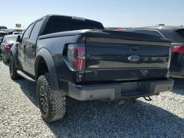 1FTFW1R6XEFC07909 - 2014 FORD F150 SVT R BLACK photo 3