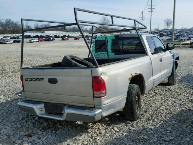 1B7GL22X2XS105486 - 1999 DODGE DAKOTA TWO TONE photo 4