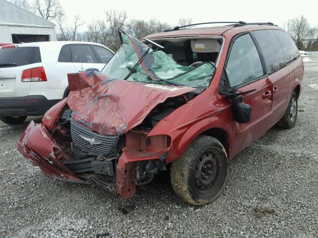 2C4GP44353R357402 - 2003 CHRYSLER TOWN & COU MAROON photo 2