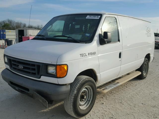 1FTNE24W67DA41186 - 2007 FORD ECONOLINE WHITE photo 2