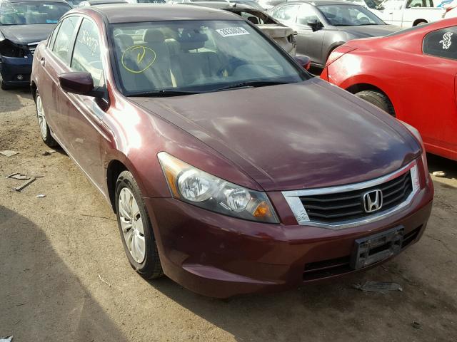 1HGCP263X9A000392 - 2009 HONDA ACCORD LX MAROON photo 1