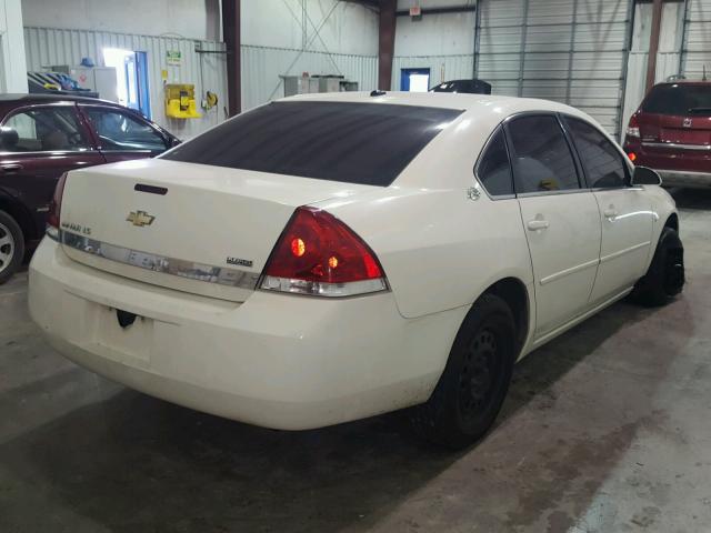 2G1WB58K079110613 - 2007 CHEVROLET IMPALA LS WHITE photo 4