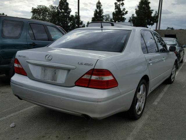 JTHBN36F755014591 - 2005 LEXUS LS 430 SILVER photo 4