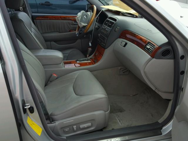 JTHBN36F755014591 - 2005 LEXUS LS 430 SILVER photo 5