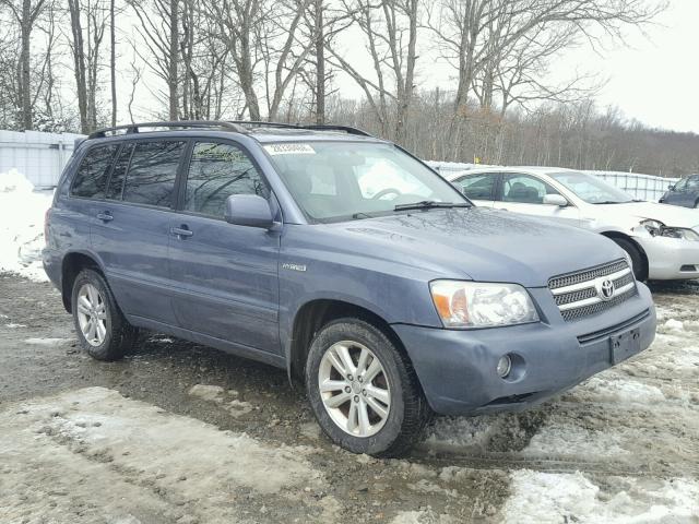 JTEEW21AX60018775 - 2006 TOYOTA HIGHLANDER BLUE photo 1