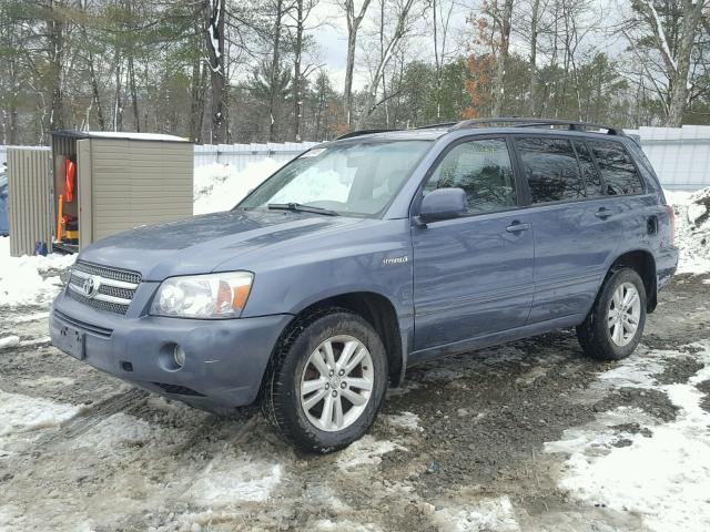 JTEEW21AX60018775 - 2006 TOYOTA HIGHLANDER BLUE photo 2